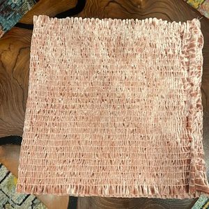 90s tube top scrunch velvet